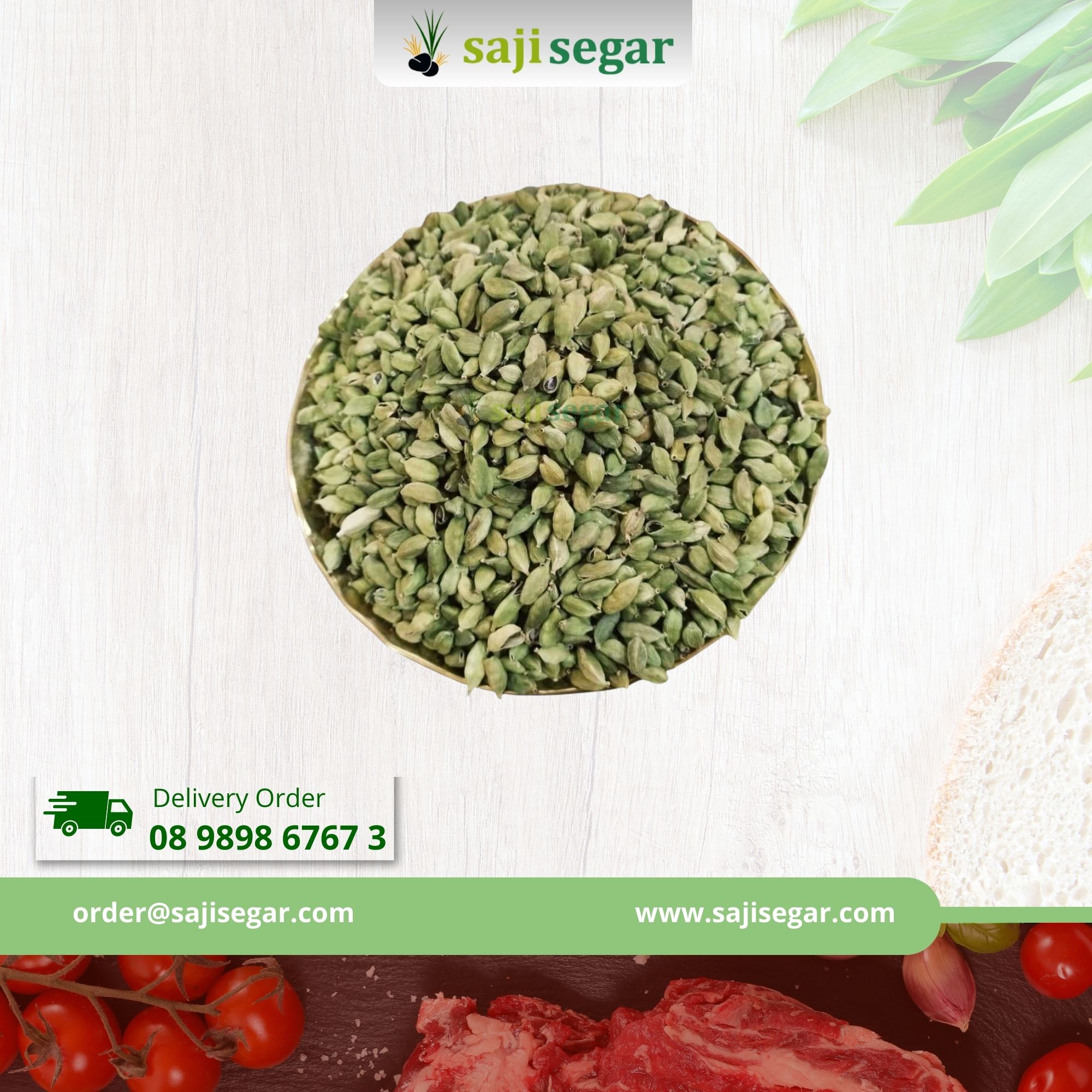Kapulaga Hijau 1kg | Green Cardamom
